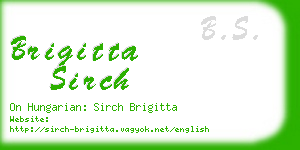 brigitta sirch business card
